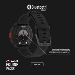 Polar Equine Pacer Ride GPS sports watch Schwarz + H10 station for equestrian sports